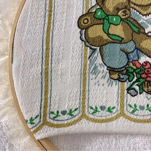 Vintage Handmade  Teddy Bear Wall Art - Picture 6 of 7